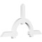 Ekena Millwork Ericson Architectural Grade PVC Gable Bracket, 84"W x 45 1/2"H x 4"D x 6"F, 13/12 Pitch GBP084X46X0406ERI00 - alternate 1